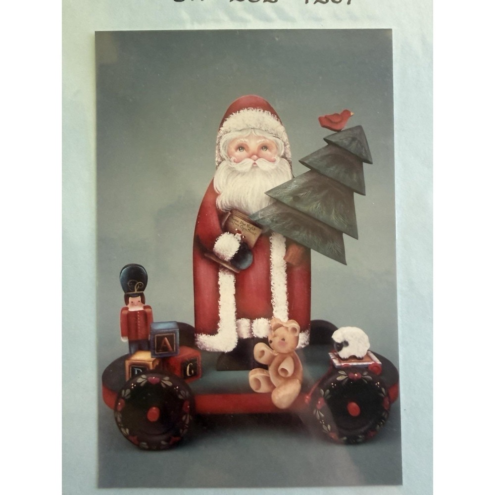 Tole Painting Pattern Packet:  by Rosemary West ~‎ SANTA PULL TOY